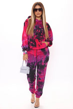 Load image into Gallery viewer, Colorful Tye Dyed Loose Jogger Set
