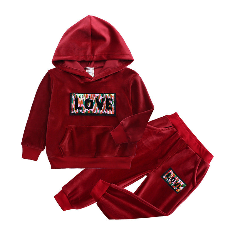 Toddler Velvet Jogger Set