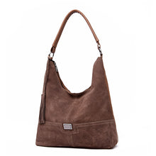 Load image into Gallery viewer, Large Zipped Shoulder Bag in Solid Colors
