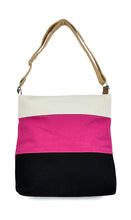 Load image into Gallery viewer, Striped Large Canvas Shoulder Bags
