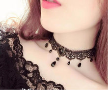 Load image into Gallery viewer, Black Laced Choker
