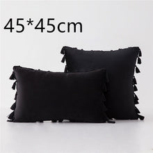 Load image into Gallery viewer, Tassel velvet sofa pillowcase
