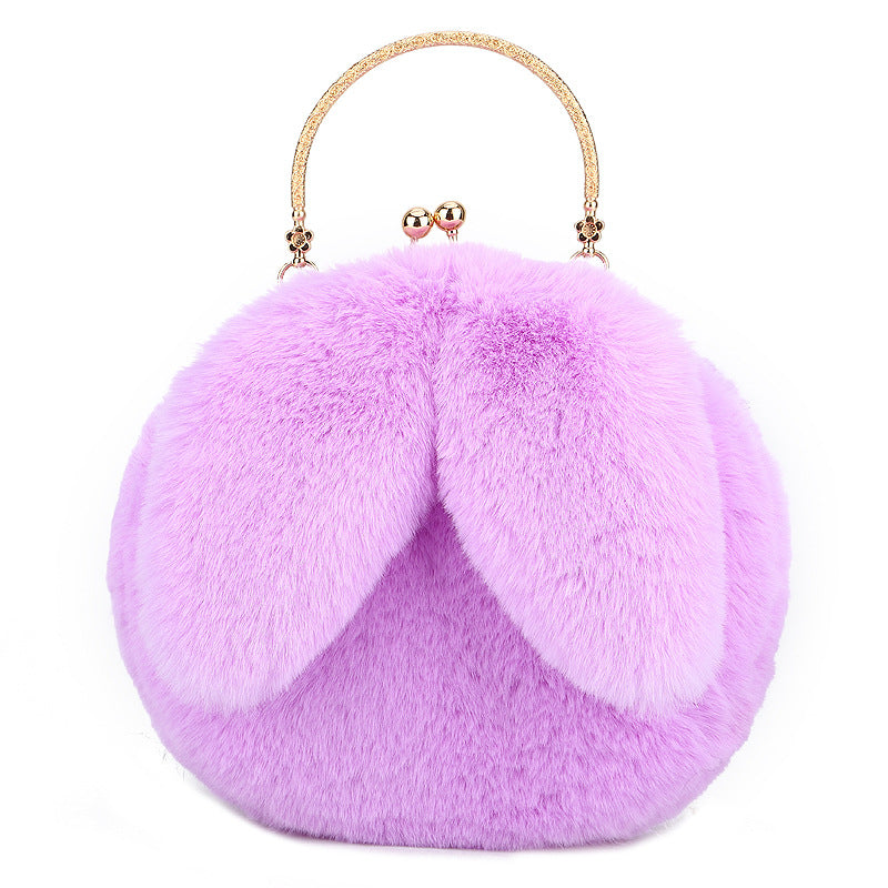 Plush Bunny Ear Handbag