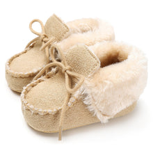 Load image into Gallery viewer, Suede Plush Padded Baby Shoes
