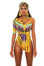 Load image into Gallery viewer, Cut Out Shoulder Triangular 2-PC Swimsuit
