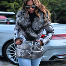 Load image into Gallery viewer, Large Fur Collar Padded Jacket
