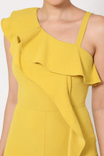 Load image into Gallery viewer, One Shoulder Ruffle Accented Jumpsuit
