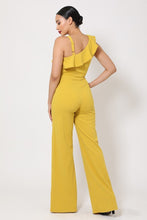 Load image into Gallery viewer, One Shoulder Ruffle Accented Jumpsuit
