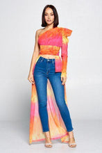 Load image into Gallery viewer, Tie Dye One Shoulder Top
