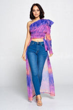 Load image into Gallery viewer, Tie Dye One Shoulder Top
