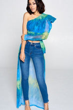 Load image into Gallery viewer, Tie Dye One Shoulder Top
