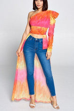 Load image into Gallery viewer, Tie Dye One Shoulder Top
