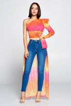 Load image into Gallery viewer, Tie Dye One Shoulder Top
