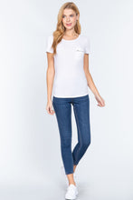 Load image into Gallery viewer, Short Sleeved Top W/zipper Pocket
