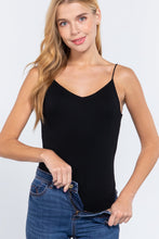 Load image into Gallery viewer, V-neck Satin Cami Bodysuit
