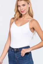 Load image into Gallery viewer, V-neck Satin Cami Bodysuit
