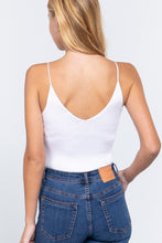 Load image into Gallery viewer, V-neck Satin Cami Bodysuit
