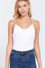 Load image into Gallery viewer, V-neck Satin Cami Bodysuit
