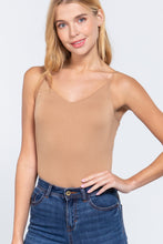 Load image into Gallery viewer, V-neck Satin Cami Bodysuit
