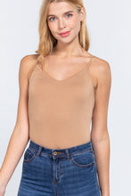 Load image into Gallery viewer, V-neck Satin Cami Bodysuit
