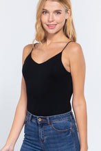 Load image into Gallery viewer, V-neck Satin Cami Bodysuit
