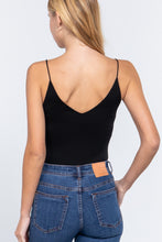 Load image into Gallery viewer, V-neck Satin Cami Bodysuit
