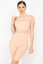 Load image into Gallery viewer, Sheer Mesh Turtleneck Romper
