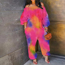 Load image into Gallery viewer, Tie-Dye Printed Long-Sleeved Jumpsuit
