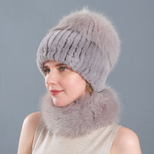 Load image into Gallery viewer, Super Soft Fuzzy Hat &amp; Scarf Set
