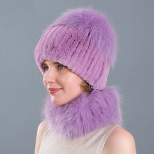 Load image into Gallery viewer, Super Soft Fuzzy Hat &amp; Scarf Set
