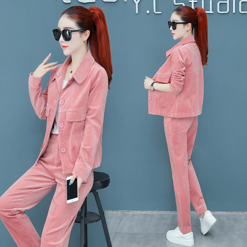 Corduroy Casual Pants  Suit