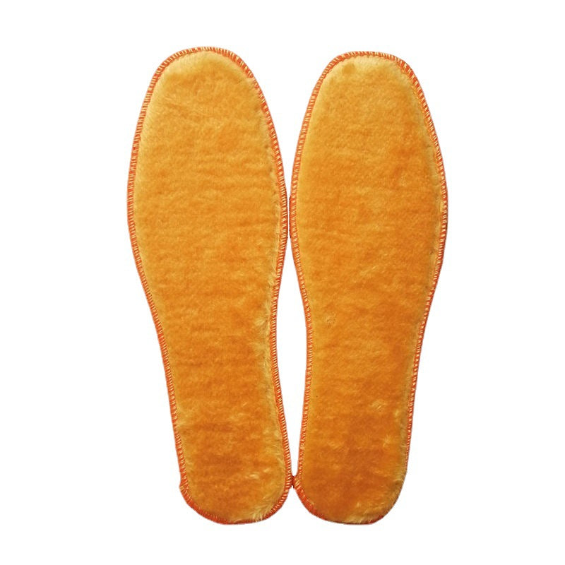 Plush Shock-absorbing Warm Insoles