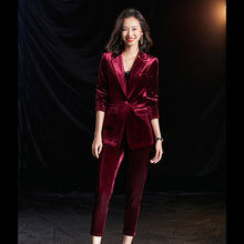 Load image into Gallery viewer, Satiny Corduroy Relaxed Suit
