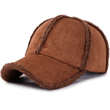 Load image into Gallery viewer, Fur Lined Suede Baseball Cap
