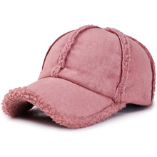 Load image into Gallery viewer, Fur Lined Suede Baseball Cap
