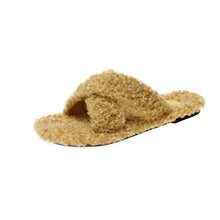 Load image into Gallery viewer, Wooley Furry Crisscross Designed Casual Shoe
