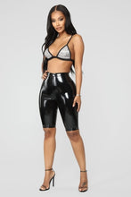 Load image into Gallery viewer, Sexy Shiny Capri Slim Fit High Waist Solid Color Shorts
