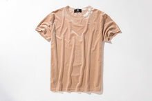 Load image into Gallery viewer, Crushed Velvet Solid Color Short  Sleeve Tees
