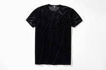 Load image into Gallery viewer, Crushed Velvet Solid Color Short  Sleeve Tees
