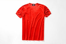 Load image into Gallery viewer, Crushed Velvet Solid Color Short  Sleeve Tees
