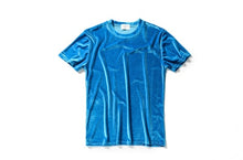 Load image into Gallery viewer, Crushed Velvet Solid Color Short  Sleeve Tees
