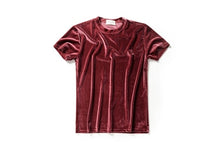 Load image into Gallery viewer, Crushed Velvet Solid Color Short  Sleeve Tees
