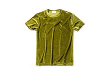 Load image into Gallery viewer, Crushed Velvet Solid Color Short  Sleeve Tees
