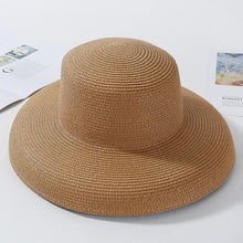 Load image into Gallery viewer, Elegant Wide Brim Straw Hat
