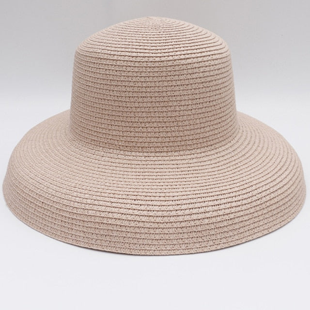 Elegant Wide Brim Straw Hat