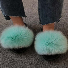 Load image into Gallery viewer, Plush Extra Fluffy Fur Slippers
