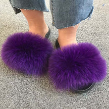 Load image into Gallery viewer, Plush Extra Fluffy Fur Slippers
