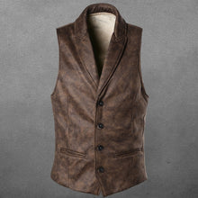 Load image into Gallery viewer, Suede Slim Fit Single Breasted Vest
