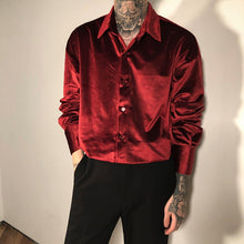 Load image into Gallery viewer, Loose Fit Button Down Velour Shirt
