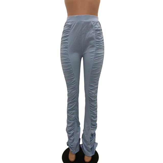 High Waisted Flared Joggers